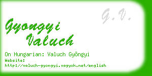 gyongyi valuch business card